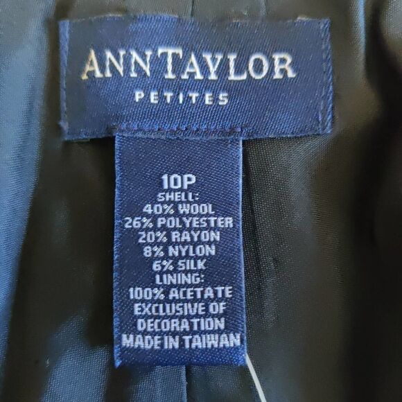 Ann Taylor A-Line floral wool blend skirt sz 10P - Picture 6 of 7